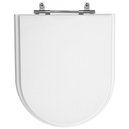 Assento Laqueado Duomo Plus Branco Tampa para Vaso Deca em Mdf