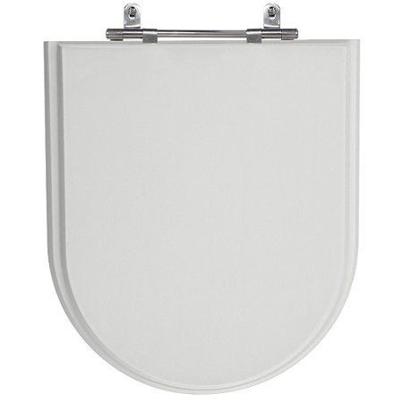 Assento Laqueado Duomo Plus Cinza Real (Claro) Tampa para Vaso Deca em Mdf