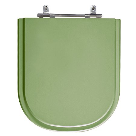 Assento Laqueado Vogue Plus Verde Malva Tampa para Vaso Deca em Mdf