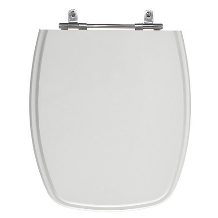 Assento Laqueado Primula Cinza Claro Tampa para Vaso Fiori em Mdf