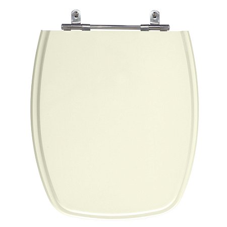 Assento Laqueado Primula Marfim (Bege) Tampa para Vaso Fiori em Mdf