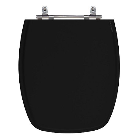 Assento Laqueado Primula Preto Tampa para Vaso Fiori em Mdf
