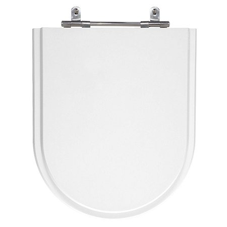Assento Laqueado Luna Branco Tampa para Vaso Icasa em Mdf