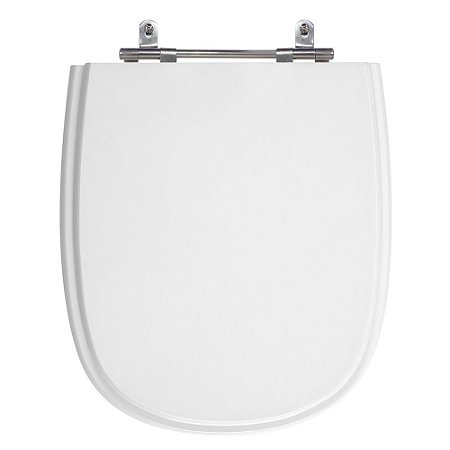 Assento Laqueado Sabatini Branco Tampa para Vaso Icasa em Mdf