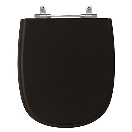 Assento Laqueado Icasa Sabatini Preto Tampa para Vaso Icasa em Mdf