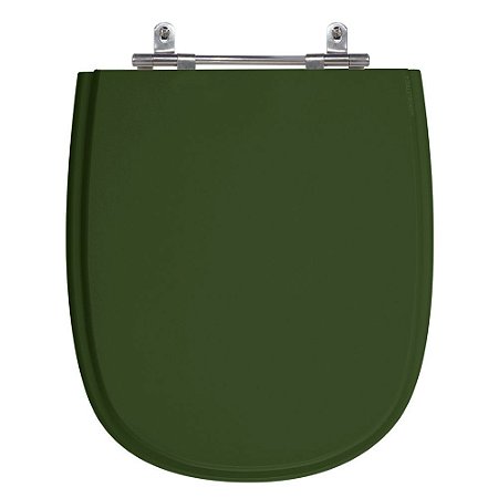 Assento Laqueado Sabatini Verde Escuro Tampa para Vaso Icasa em Mdf