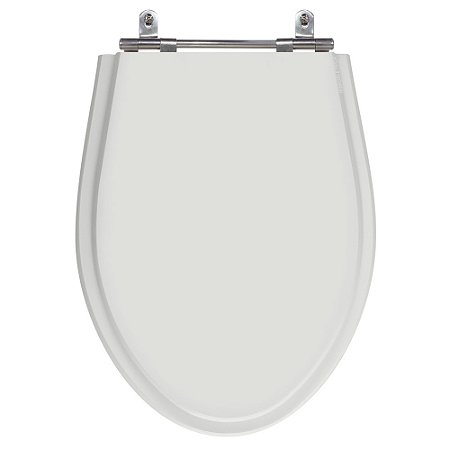 Assento Laqueado Absolute Sterling Silver (Cinza Claro) Tampa para Vaso Ideal Standard em Mdf