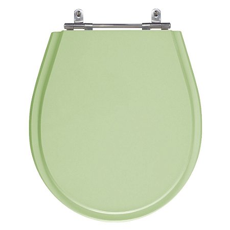 Assento Laqueado Avalon Verde Claro Tampa para Vaso Ideal em Mdf