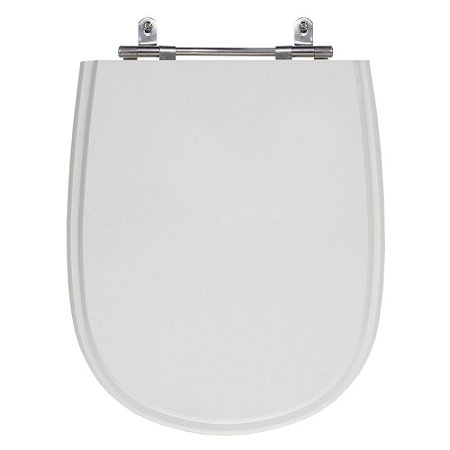 Assento Laqueado Ezedra Sterling Silver (Cinza Claro) Tampa para Vaso Ideal Standard em Mdf