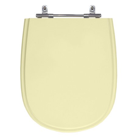 Assento Laqueado Paris Bone (Bege Claro) Tampa para Vaso Ideal Standard em Mdf