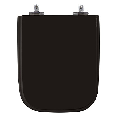 Assento Laqueado Tivoli Premium Ebony (Preto) Tampa para Vaso Ideal Standard em Mdf