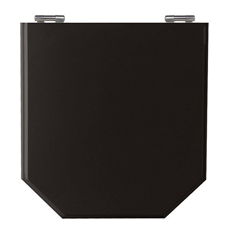 Assento Laqueado Atrium Preto Tampa para Vaso Incepa em Mdf