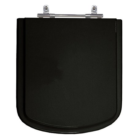 Assento Laqueado Bali Preto Tampa para Vaso Incepa em Mdf