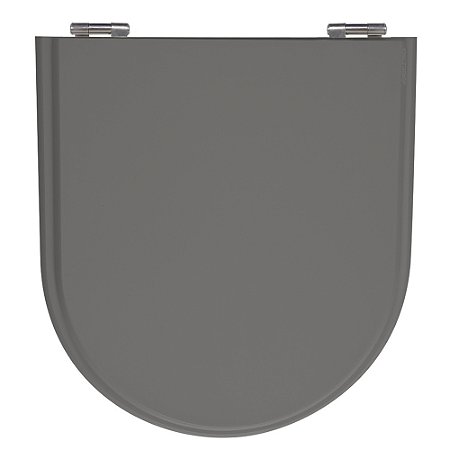 Assento Laqueado Calypso Ambar (Cinza Escuro) Tampa para Vaso Incepa em Mdf