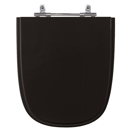 Assento Laqueado Ibiza Preto Tampa para Vaso em Mdf