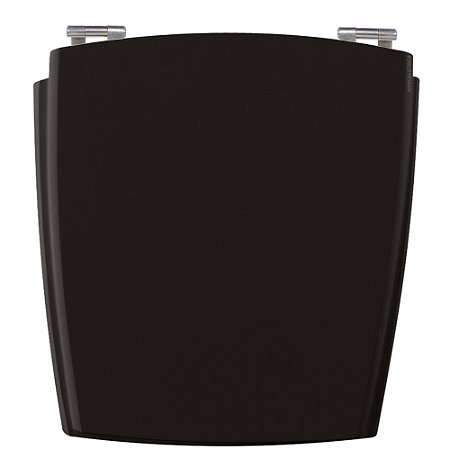 Assento Laqueado Nuage Preto Tampa para Vaso Incepa em Mdf