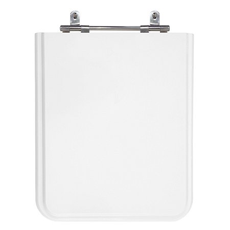 Assento Laqueado Square Branco Tampa para Vaso Incepa em Mdf
