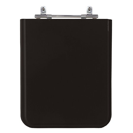 Assento Laqueado Square Preto Tampa para Vaso Incepa em Mdf