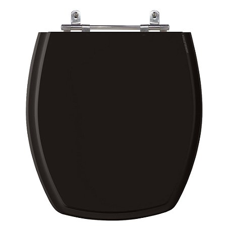 Assento Laqueado Thema Preto Tampa para Vaso Incepa em Mdf