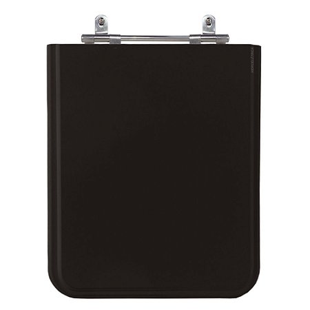 Assento Laqueado Malva Preto Tampa para Vaso Mari em Mdf