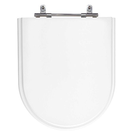 Assento Laqueado Nexo Branco Tampa para Vaso Roca em Mdf