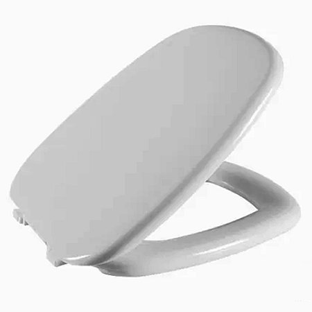 Assento Sanitário Primula Cinza Claro Tampa para Vaso Fiori Almofadado