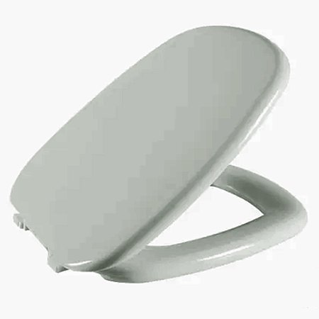 Assento Almofadado Stylus Cinza Médio Tampa para Bacia Celite