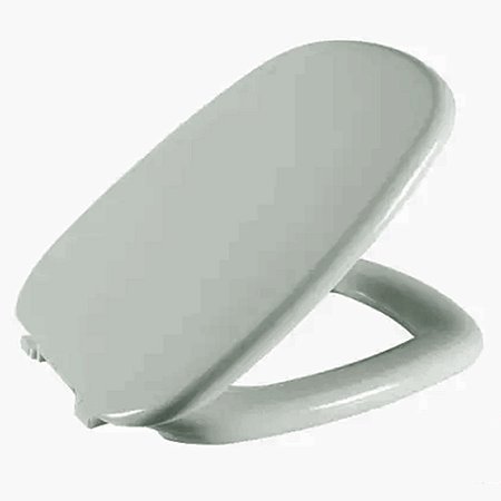 Assento Sanitário Primula Cinza Médio Tampa para Vaso Fiori Almofadado