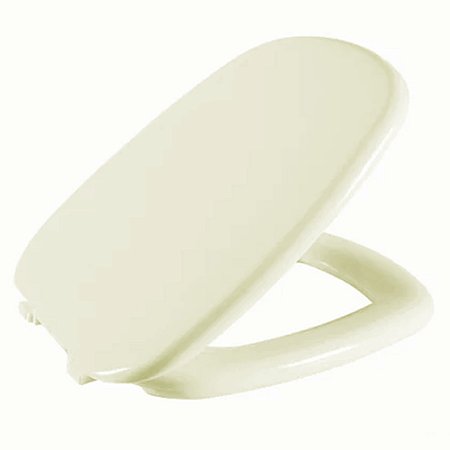 Assento Sanitário Primula Pergamon (Bege Claro) Tampa para Vaso Fiori Almofadado
