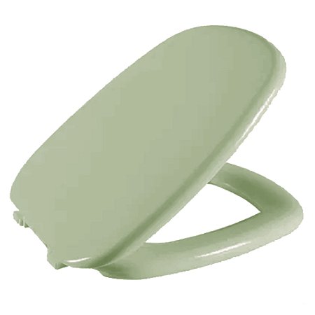 Assento Almofadado Stylus Verde Água Tampa para Bacia Celite