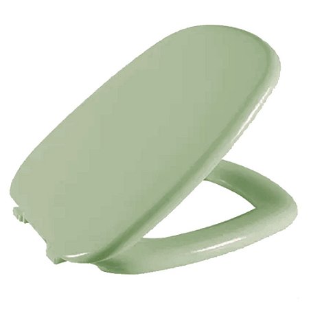 Assento Almofadado Versato/fit/city/primula Verde Água Tampa para Bacia Celite
