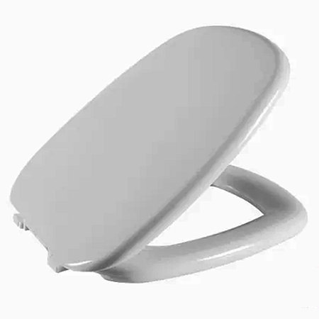 Assento Almofadado Versato/fit/city/primula Cinza Claro Tampa para Bacia Celite