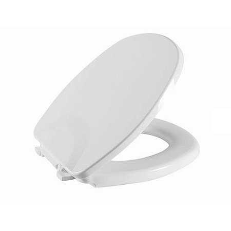 Assento Almofadado Aspen Branco Tampa para Bacia Deca