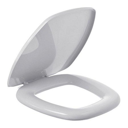 Assento Almofadado Thema Cinza Claro Tampa para Bacia Incepa