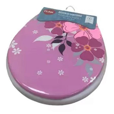 Assento Almofadado Decorado Floral