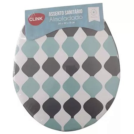 Assento Almofadado Decorado Ladrilho