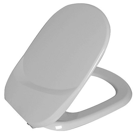 Assento Sanitário Paris Cinza Tampa para Vaso Ideal em Polietileno