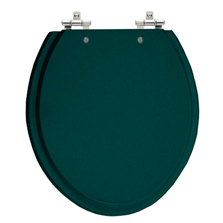 Assento Poliéster Oval Verde Escuro Tampa Vaso Deca-incepa-celite-ideal-roca