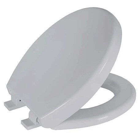 Assento Soft Close Oval Cinza Tampa para Vaso Convencional