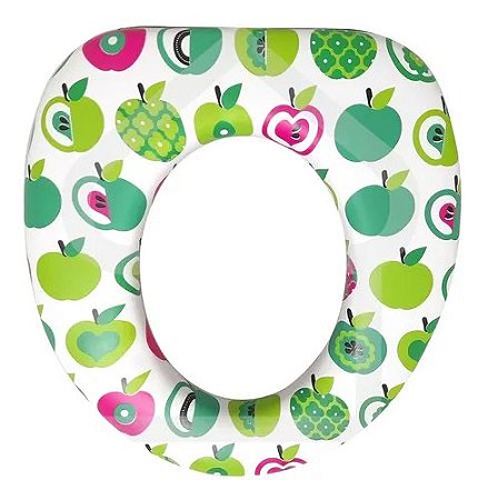 Assento Infantil Decorado Frutas Redutor para Vaso Oval
