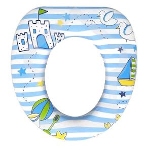 Assento Infantil Decorado Praia Redutor para Vaso Oval