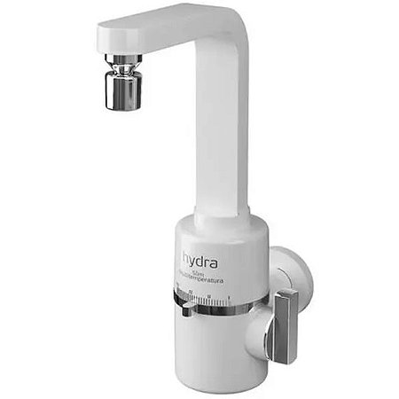 Torneira Elétrica Hydra Slim Parede 127v 5500w Branca 4 Temperaturas