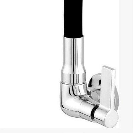 Torneira Cozinha Gourmet Flex Colors Preta Parede C55