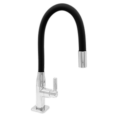 Torneira Cozinha Giratória Gourmet Mesa Preta Vit V9058p