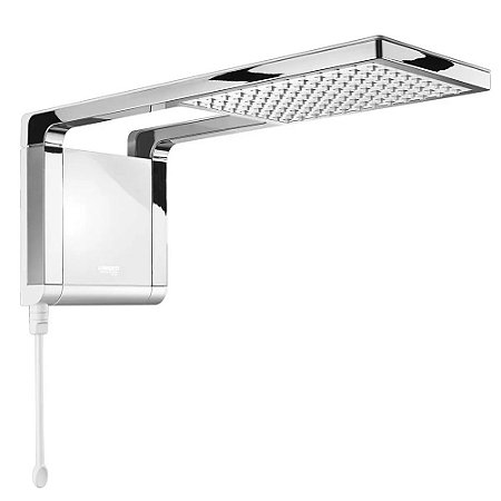 Chuveiro Elétrico Lorenzetti Acqua Storm Ultra Branco e Cromado127v 5500w para Clima Frio