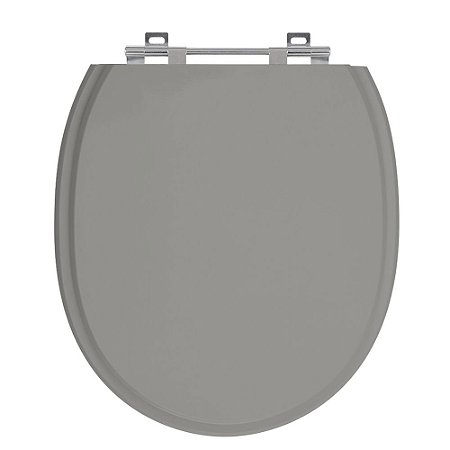 Tampa de Vaso Village Cinza Escuro Tampa para Vaso Deca de Madeira Laqueada