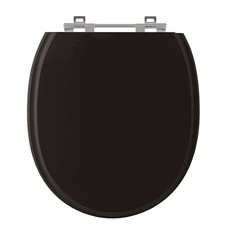 Tampa de Vaso Village Preto Tampa para Vaso Deca de Madeira Laqueada