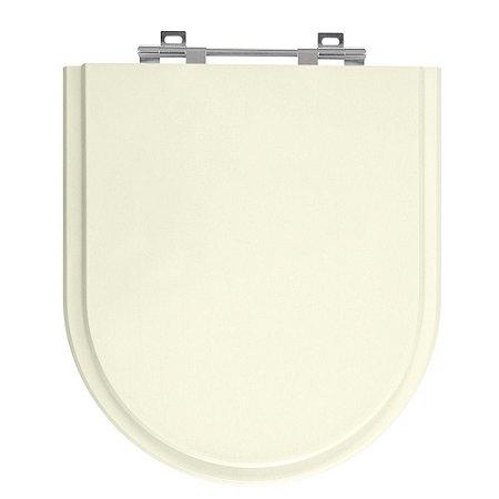 Tampa de Vaso Valentina Bege Claro Tampa para Vaso Hervy de Madeira Laqueada