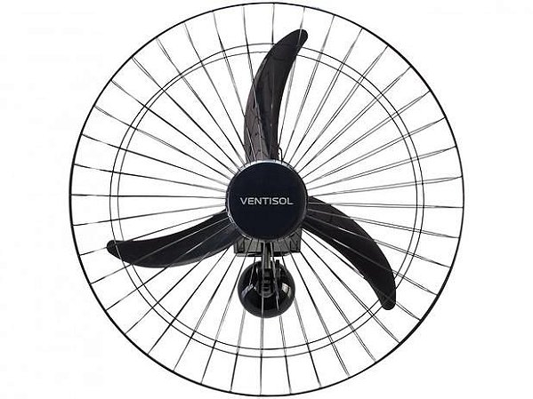 Ventilador de Parede Oscilante 60cm 127v New Preto Ventisol