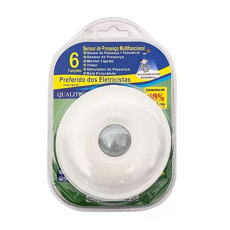 Sensor de Presença Sobrepor/embutir Teto 360g Qa19m